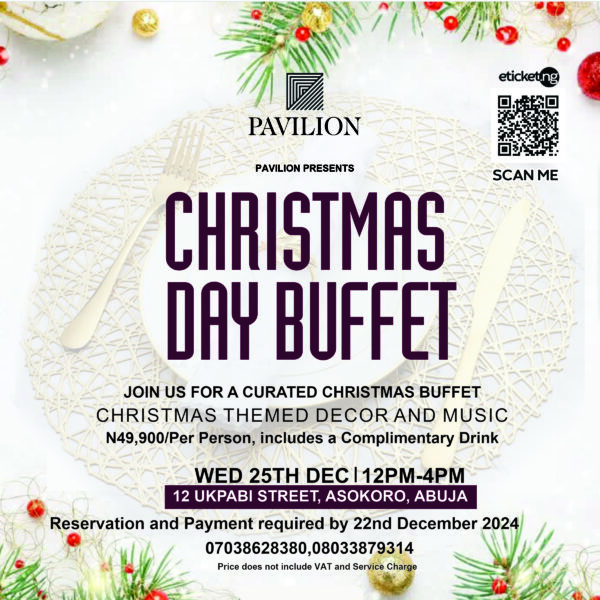 PAVILION CHRISTMAS DAY BUFFET